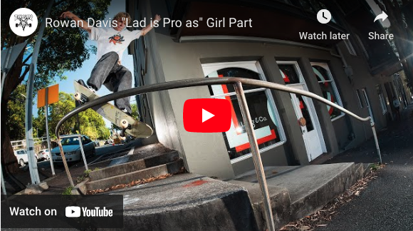 Rowan Davis is Pro for Girl Skateboards