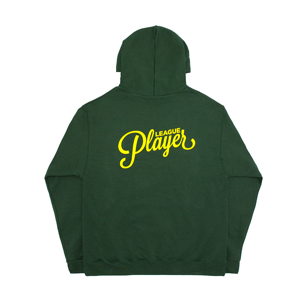 Alltimers League Player Hoodie Dark Green back.jpg