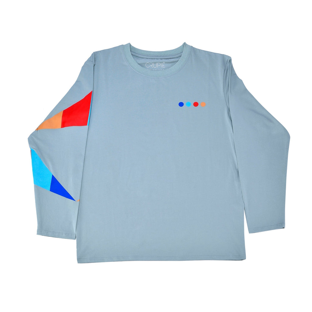 Crupie Delta Dots Logo L/S Tee Grey.jpg