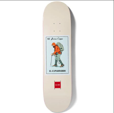 Chocolate Skateboard Deck Loteria Card El Explorador James Capps.png