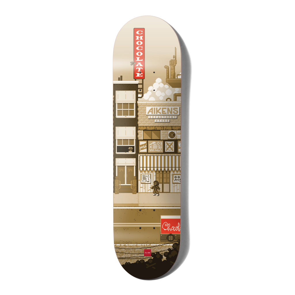 Chocolate Skateboard Deck Pixel City Carl Aikens.png