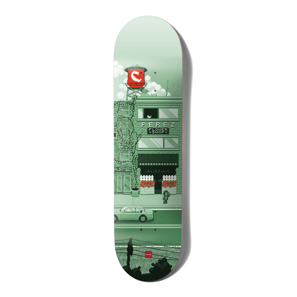 Chocolate Skateboard Deck Pixel City Stevie Perez.png