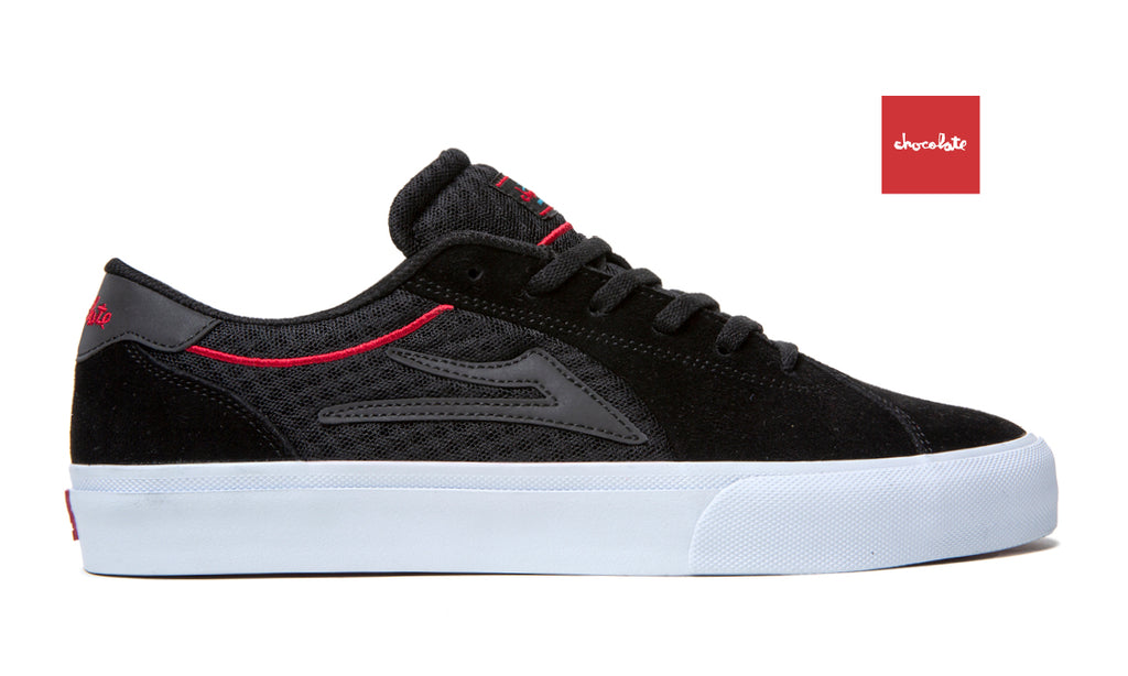 Lakai x Chocolate Flaco 2 Skate Shoes - Black/Red Suede_MS1240112A00_BKRES_01.jpg