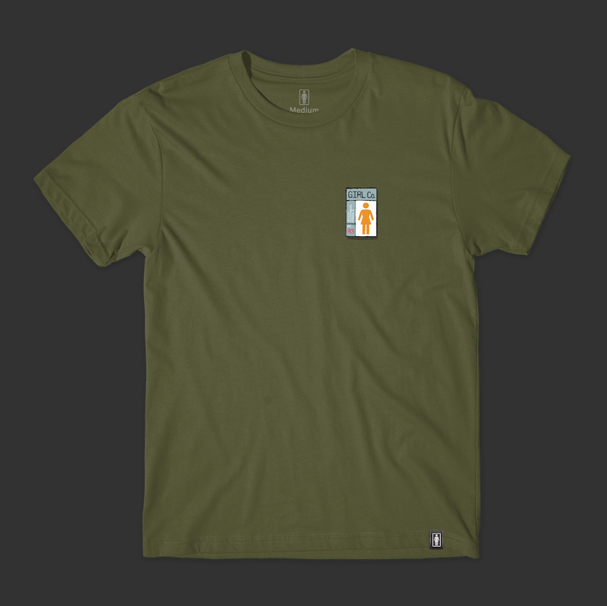 Girl Gridbox Tee Olive W47D4.png