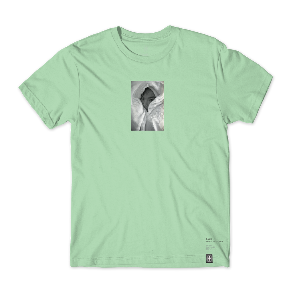 Girl Shot by Spike Bjork Tee Mint_W47D4G.png