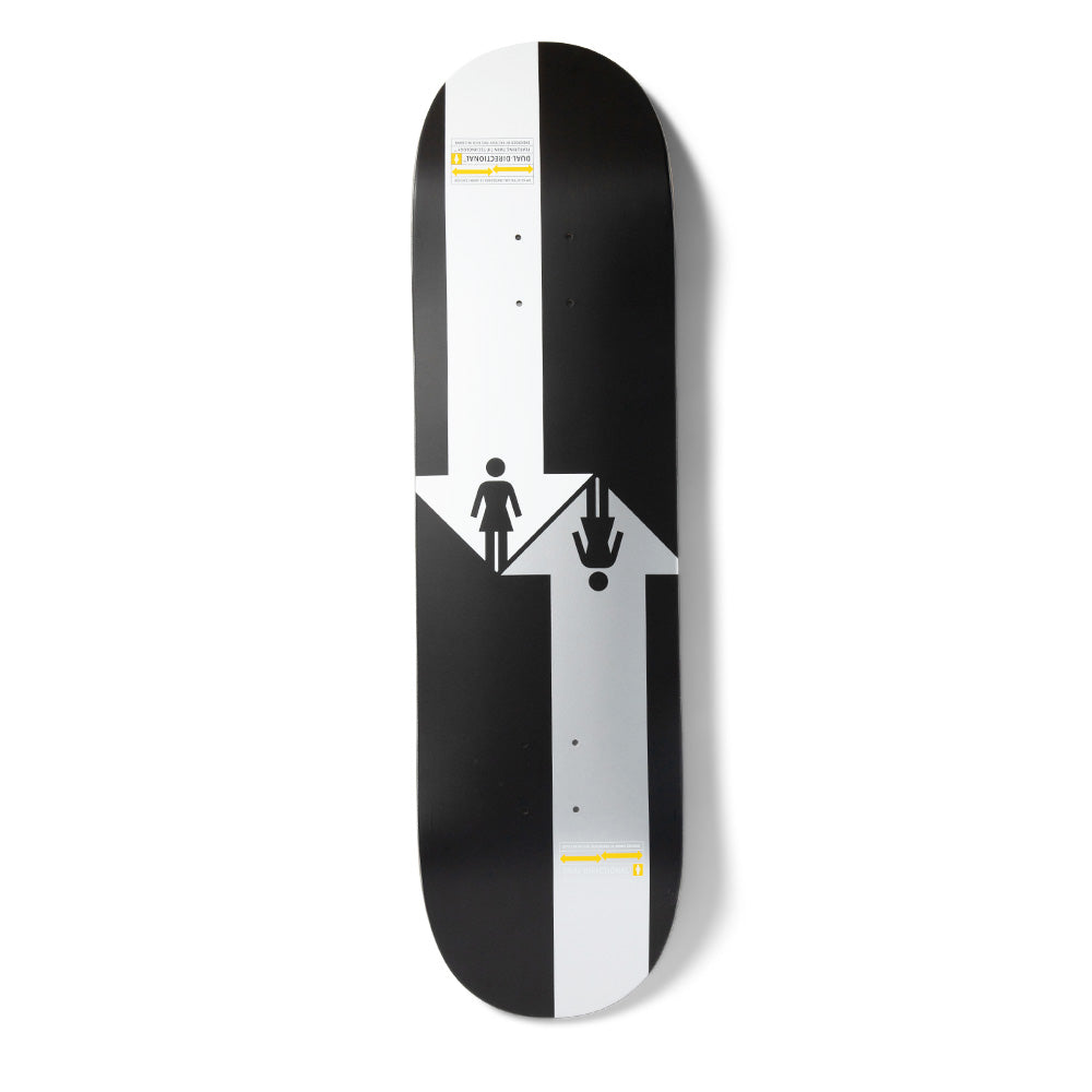 Girl Skateboard Deck Dual-Directional Black White Rick McCrank.jpg