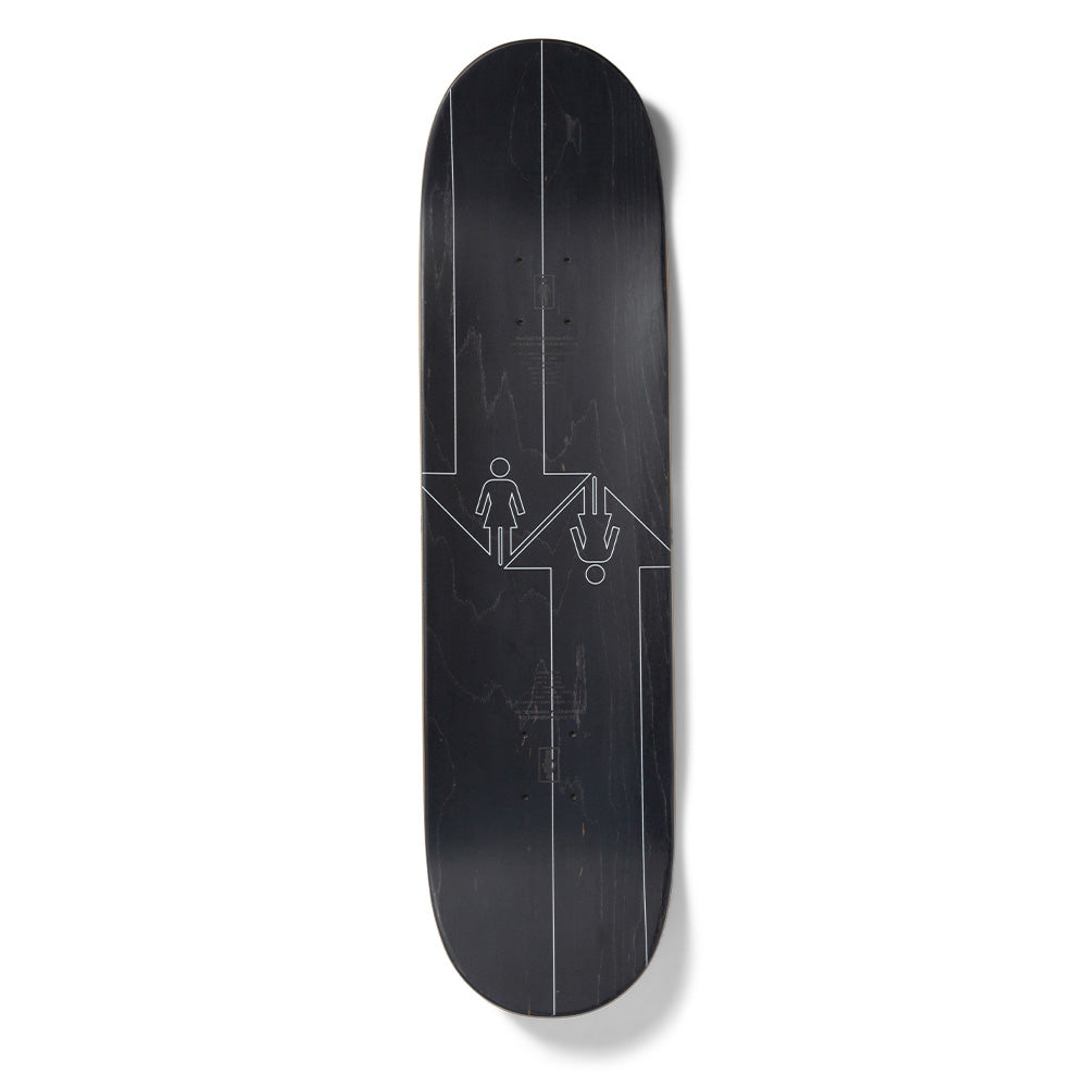 Girl Skateboard Deck Dual-Directional Black White Rick McCrank 2.jpg