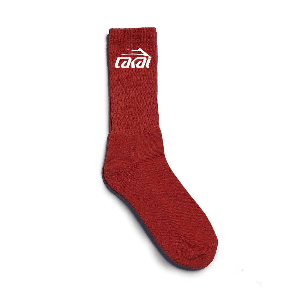 Lakai Basic Crew Sock Burgundy FA24.jpg