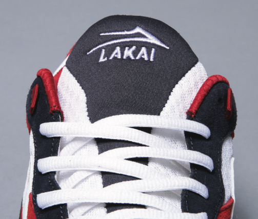 Lakai Evo 2.0 XLK Navy Red Suede Skate Shoes lifestyle 1.png