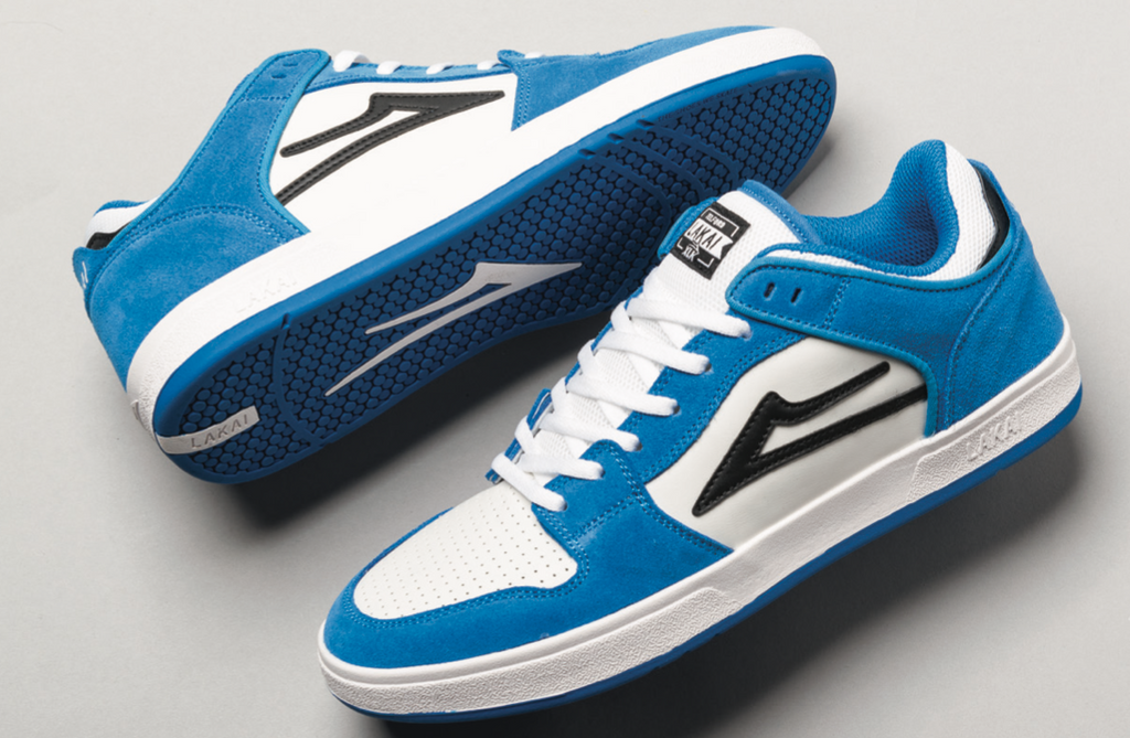 Lakai Telford Low Moroccan Blue Suede Skate Shoes detail 1.png