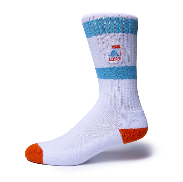 Lakai x Poler Summit Crew Sock White FA24.png