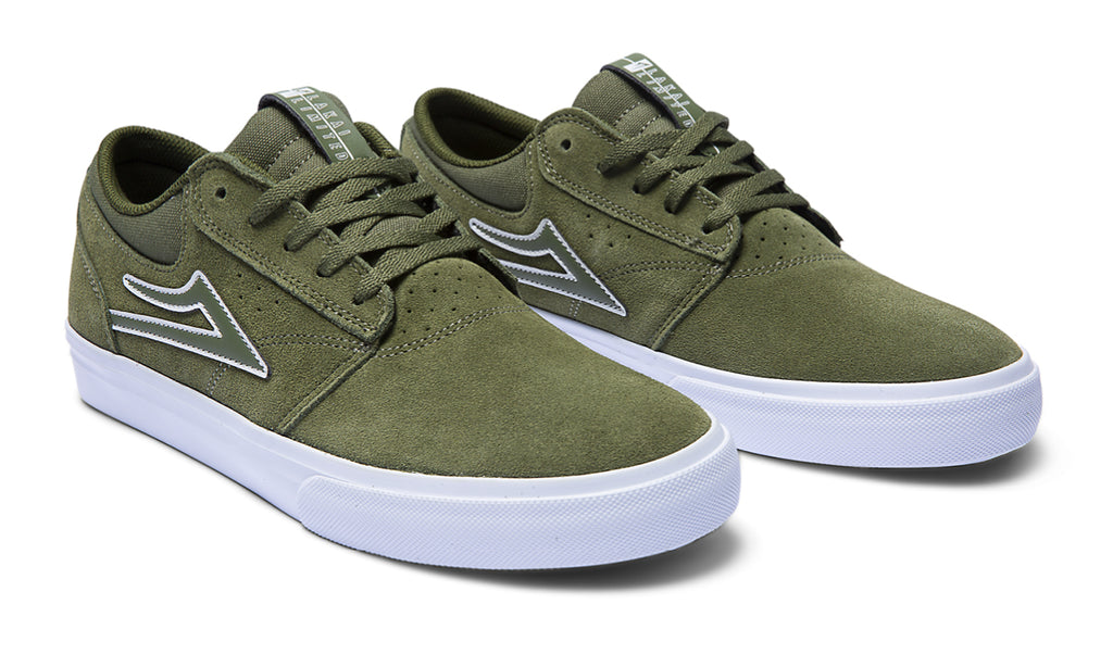 Lakai Griffin Skate Shoes - Olive Suede_side_Q324.jpg