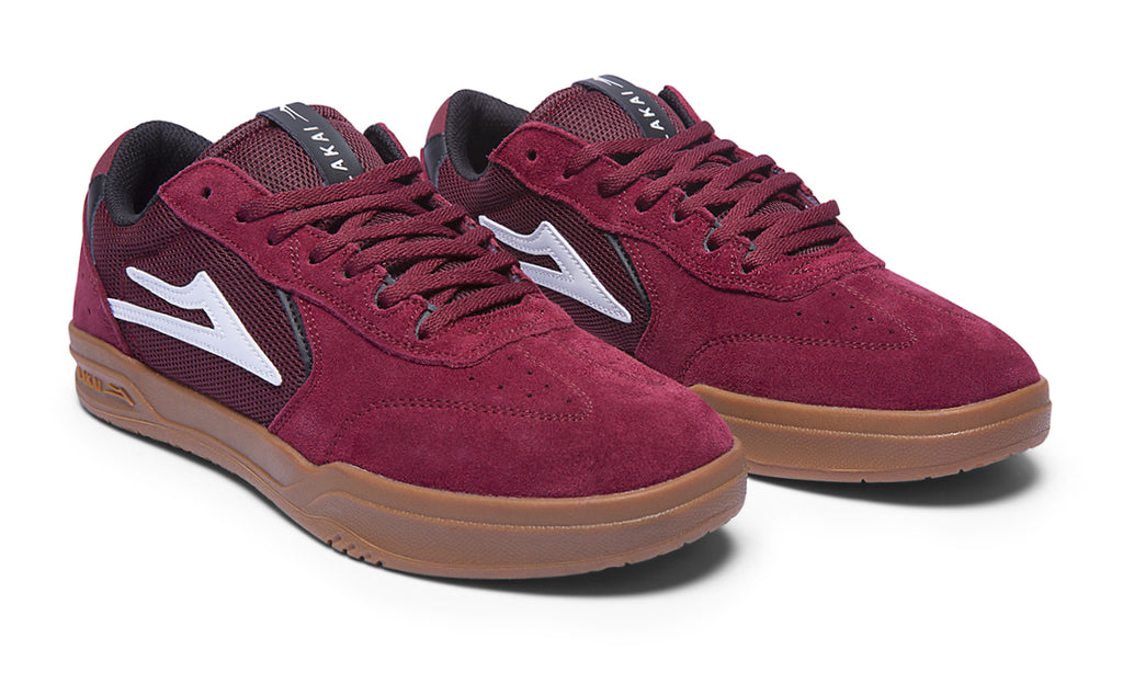 Lakai Atlantic XLK Skate Shoes - Burgundy/Gum Suede 2.jpg