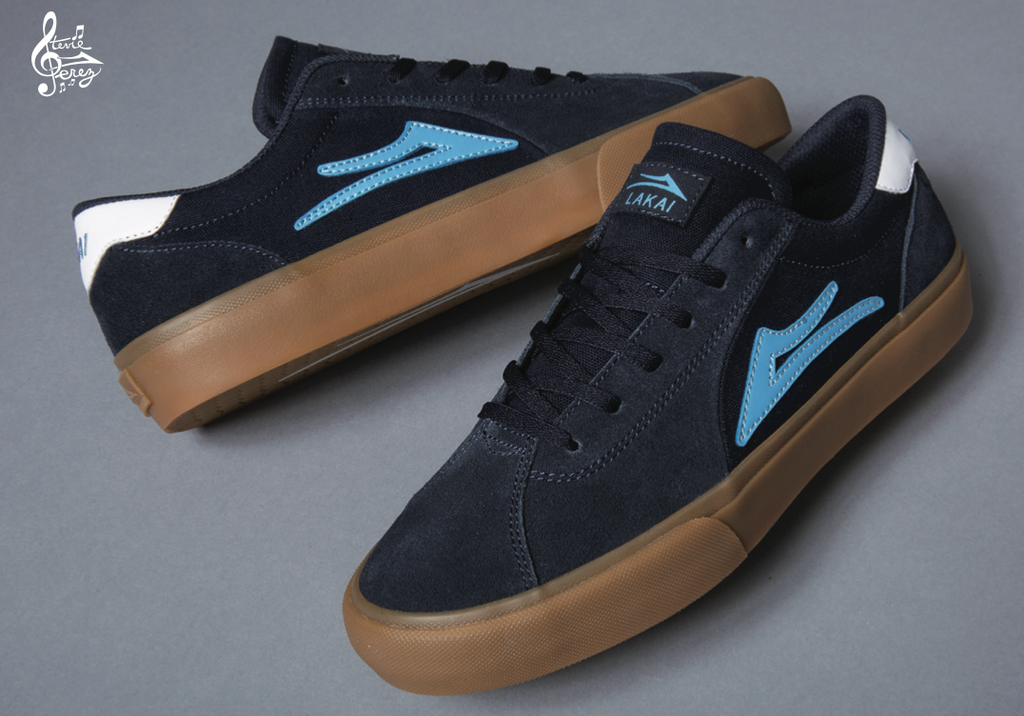 Lakai Flaco 2 Navy Gum Suede Skate Shoes DETAIL 2.png