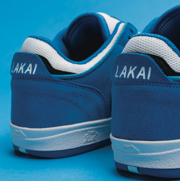 Lakai Telford Low Moroccan Blue Suede Skate Shoes detail 2.png