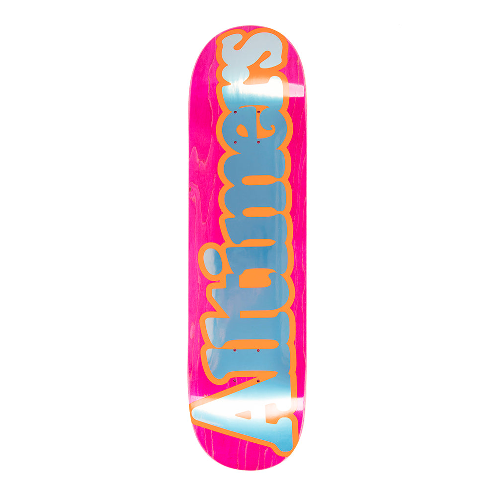 Alltimers Skateboard Deck Orange Broadway 8.3.jpg