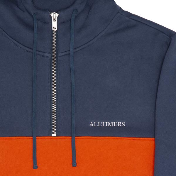 Alltimers_Struck_Half_Zip_Blue_Orange_Close_Up.jpg