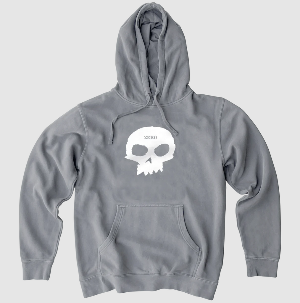 Zero Single Skull Hoodie Grey/White.png