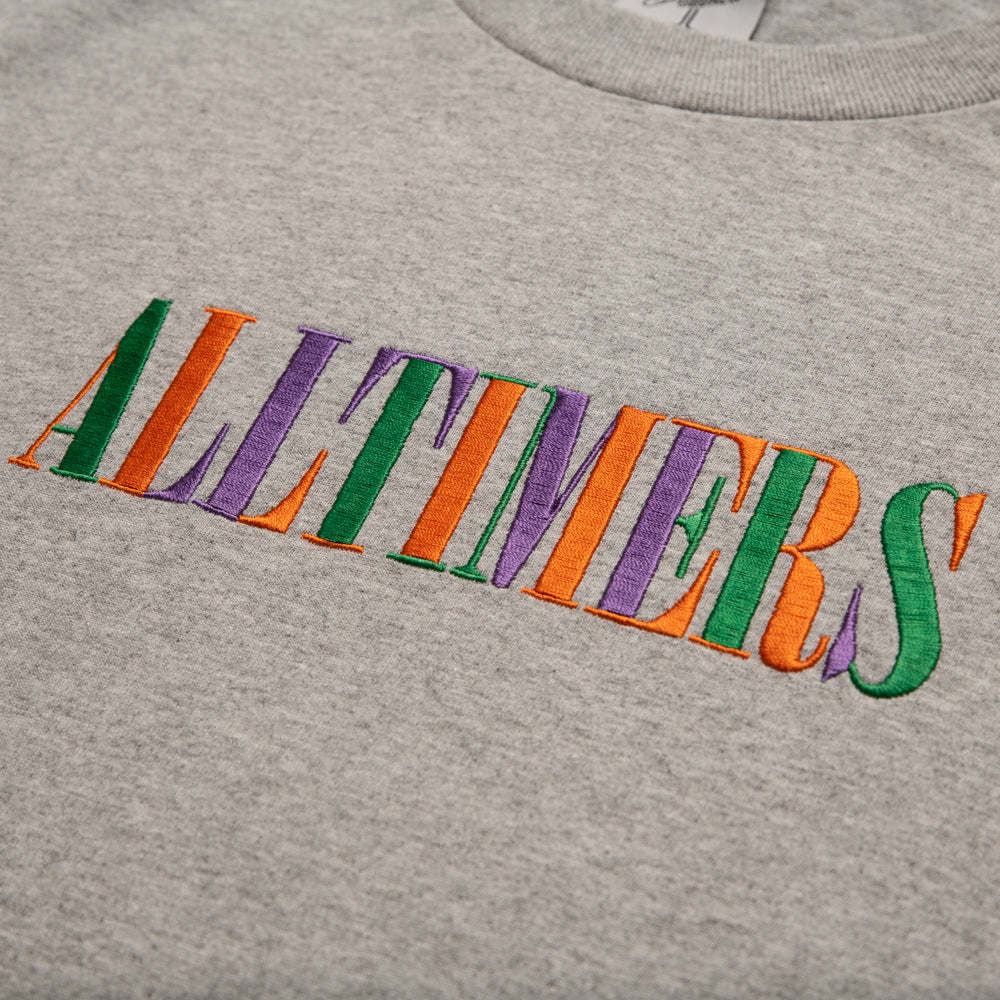 Alltimers Midtown LS Embroidered Tee Heather Grey chest.jpg