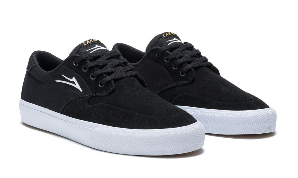 Lakai Riley 3 Skate Shoes - Black- DIAGONAL.jpg