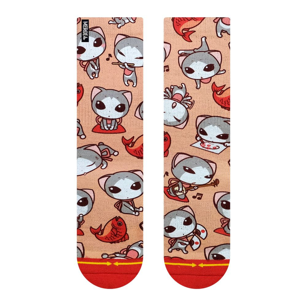 Merge4 Ryo Taniguchi Kitties Classic Crew Socks.jpeg