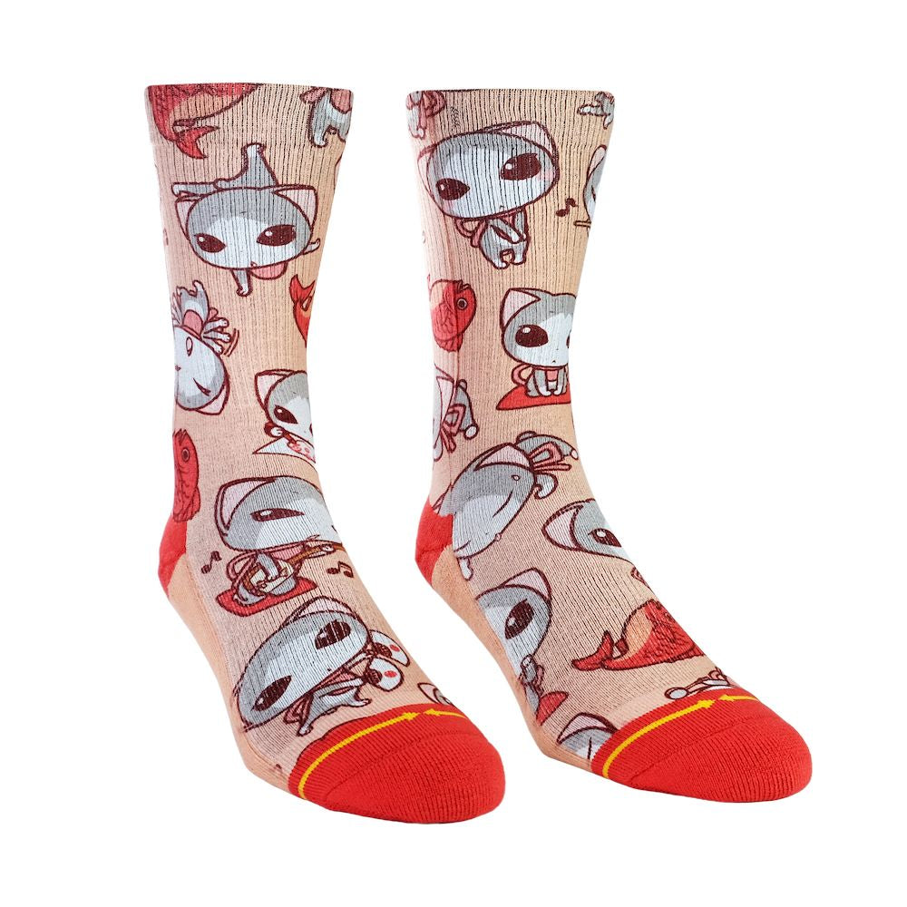 Merge4 Ryo Taniguchi Kitties Classic Crew Socks3.jpeg