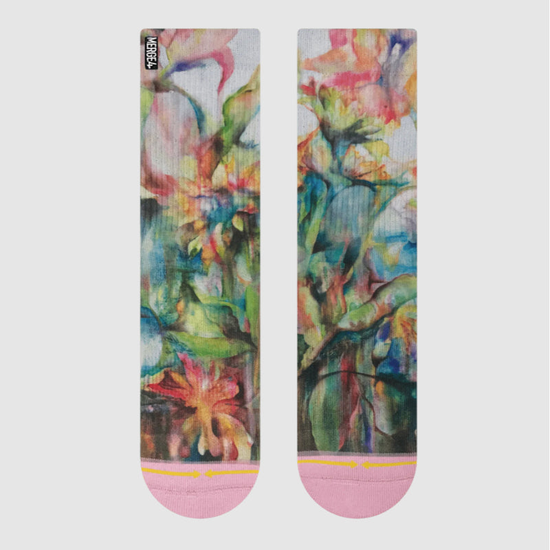 Merge4 Maia Negre Sunflowers Womens Socks.jpg