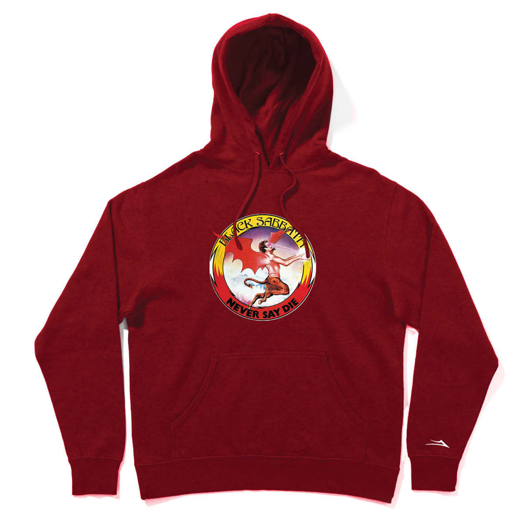 Lakai Black Sabbath Never Say Die Hoodie Cardinal.jpg