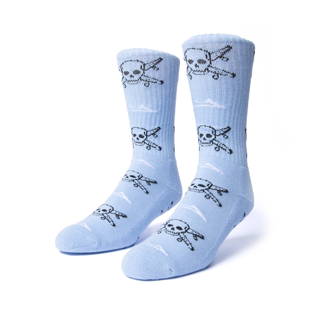 STREET PIRATE CREW SOCK_LIGHT BLUE_LA123109_LTBL_LE CREW SOCK_GRASS_LA123102_GRASS_01.jpg