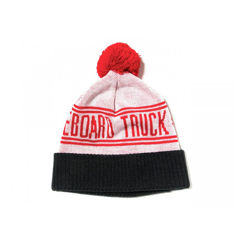 Royal Worker Pom Beanie Black/Red.jpg